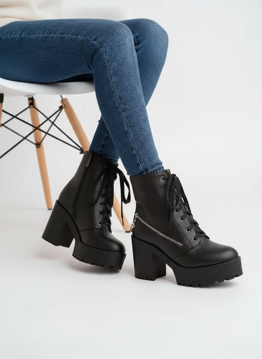 Fashionable Latest Women Boot(43145-Black)