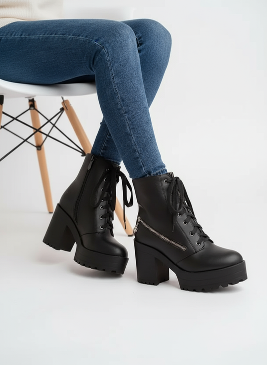 Fashionable Latest Women Boot(43145-Black)